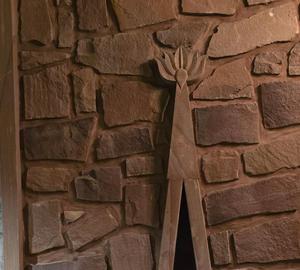 Natural Sandstone Villa Elevation Facade Design for Exterior Wall <b>Decoration</b> with Rustic Traditional Architectural Appeal - Product Image 1