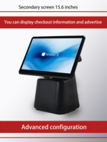 Système POS tactile SANDU P7 Intel Core I3 15,6 pouces avec Wi-Fi 6 et Bluetooth 5.2 pour caisse enregistreuse de cantine