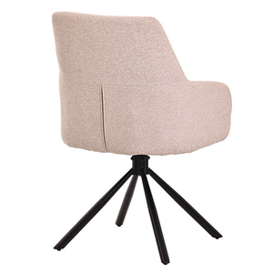 Kostenlose Musterlieferung: Neuestes Design Drehbarer Esszimmerstuhl mit Hoher Rückenlehne und Metallbeinen für Zuhause - Product Image 4
