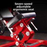 Máquina de gimnasio comercial de acero con asiento para press de pecho, selección de pin, alta resistencia, para ejercicios de brazo con palanca, 70 kg