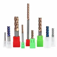 Fraise carrée en carbure monobloc D2.8*50*D4*2f à 60 degrés, 4 dents, queue de 12 mm, fraise CNC de 75 mm pour l'usinage d'acier moulé