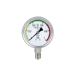 Manómetro Hidráulico de Acero Inoxidable para Vacío, Agua, Aire y Gas Industrial de 0-160 Psi - Product Image 1