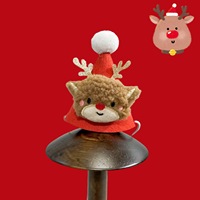 Chapeaux de Noël et d'Halloween Zoyi pour animaux de compagnie (chats et chiens) : citrouille, fantôme, sorcier, diable – Accessoires pour cheveux et décorations de fête