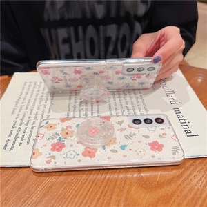 Funda Protectora para Teléfono con Soporte de Anillo y Flores Brillantes Transparentes IMD para Samsung A54 A53 A52 A51 A33 A24 A23 A22 A71 A72 A73 S21 S22 - Product Image 3