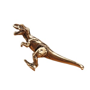 Pure Brass Tyrannosaurus Rex Figurines 2Pcs <b>Rustic</b> <b>Desk</b> Decor Home Office Ornament Craft Decorative Items - Product Image 5