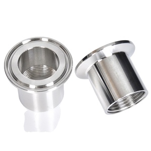 स्टेनलेस स्टील 304 त्रिकोणीय क्लैंप एडाप्टर महिला थ्रेड फ्लैंज त्रि क्लैंप एडाप्टर पाइप फिटिंग थ्रेड फेलनियम - Product Image 1