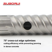 Foret de découpe de barres d'armature en béton armé SUBORUI, 10-40 mm, tige SDS Plus, 303 mm, pour une pénétration intensive des barres d'armature