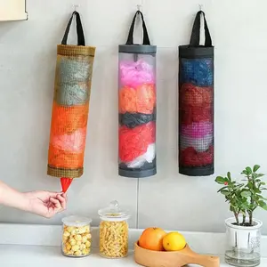 New Product Ideas 2024 Removable Hanging Garbage Bag Storage Kitchen Garbage Organizer Plastic Bag Holder Collection Storage Bag