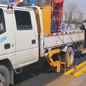 Best selling truck vehicle mounted automatic cold airless line striping double pump road marking pavement equipment