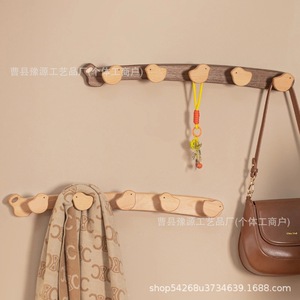 Wall Mounted Solid <b>Wood</b> <b>Coat</b> Rack Animal Shape No Drill Easy Install Entryway <b>Hook</b> - Product Image 1