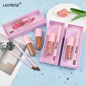 Bán buôn mới không thấm nước Kem Son môi lỏng màu hồng môi lót bút chì mỹ phẩm <span class=keywords><strong>Kit</strong></span> nhãn hiệu riêng Son bóng Lipliner trang điểm - Product Image 1