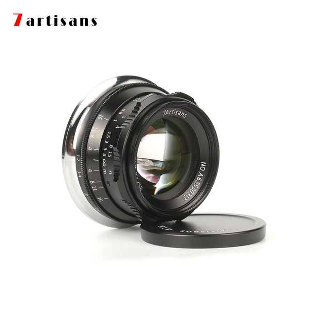 7artisans 35mm F1.2 Prime Lens for Sony E/Nikon Z /for Fuji XF APS-C Camera Manual Mirrorless Fixed Focus Lens A6500 A6300 X-A1