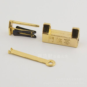 Cerradura para muebles Fengqingxuan Xilinmen, Mini cerradura de latón de 33mm para joyero, estilo chino, duradera - Product Image 3