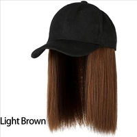 Casquette de perruque pour femme, chapeau de perruque pour femmes, casquette de baseball avec cheveux