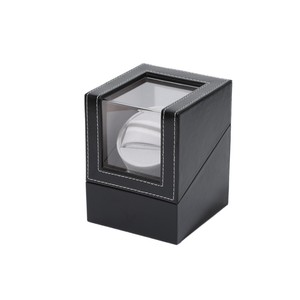 Boîte <span class=keywords><strong>automatique</strong></span> de remontages de montres en cuir PU à <span class=keywords><strong>prix</strong></span> bon marché d'usine pour remontoirs de montres simples mallette de rangement d'emballage alimentée par batterie - Product Image 1