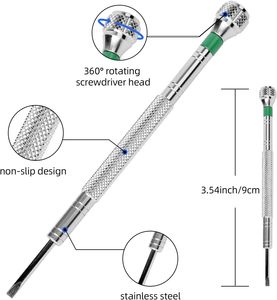0.6-2.0mm Khe Screwdriver thép không gỉ chính xác thẳng phẳng đầu vít điều khiển đồng hồ công cụ sửa chữa đồ trang sức cho thợ đồng hồ - Product Image 3