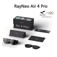 Lunettes intelligentes AR RayNeo Air4 Pro avec écran OLED HDR10 1200 nits 3840*1080P, affichage vidéo, lunettes 3D pour films, connexion aux équipements DP