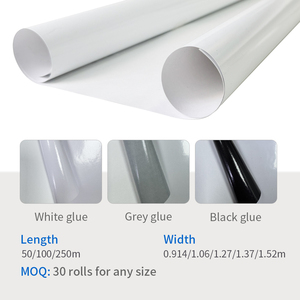 Enveloppe de <span class=keywords><strong>vinyle</strong></span> PVC <span class=keywords><strong>monomère</strong></span> blanc de haute qualité 100 microns <span class=keywords><strong>adhésif</strong></span> permanent à haute adhérence pour panneaux d'affichage - Product Image 2