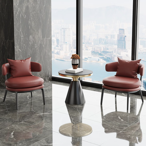 Fauteuil de réception et canapé de salon de beauté et spa médical italien de luxe léger, table et chaises pour salon et balcon - Product Image 4