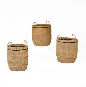 Cesto de Ropa Ecológico de Seagrass Natural, Cesto de Lavandería Tejido a Mano, Contenedor de Almacenamiento Sostenible, Exportación Global al por Mayor - Product Image 1