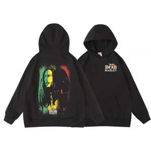 เสื้อมีฮู้ดแฟชั่นฮิปฮอปสำหรับผู้ชายเสื้อสเวตเตอร์ลายกราฟฟิตี้ทรงหลวมแบบสวมหัวสำหรับใส่ในฤดูใบไม้ผลิและฤดูหนาว - Product Image 1