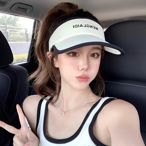 Gorra con Visera Mengjiaodi, Transpirable, Protección Anti-UV para Mujer, Sombrero para el Sol con Diseño de Logotipo - Product Image 4