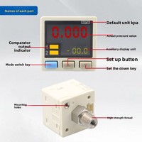 Tampilan Digital Sensor Tekanan Udara Presisi Tinggi Vakum Tekanan Positif Negatif Komunikasi 485 DP-101