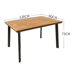 Ensemble de meubles de jardin d'extérieur en <span class=keywords><strong>bois</strong></span> de luxe imperméable et durable en <span class=keywords><strong>bois</strong></span> de teck rectangulaire 6 places ensemble <span class=keywords><strong>table</strong></span> à manger et chaises de patio - Product Image 5