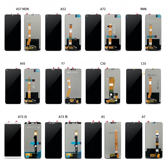 Mobile Phone Display 6.3' TFT Touch Screen 1 Year Warranty for OPPO A7X/F9 High Quality Frame Replacement 350-400cd Luminance