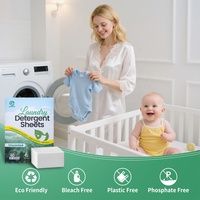 OEM Feuilles de lessive en papier à dissolution rapide, non parfumées, pour le nettoyage du linge