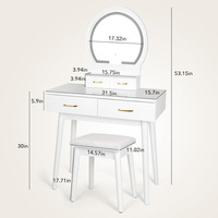 Tables de toilette modernes et minimalistes, importées pour le commerce transfrontalier ; Coiffeuses compactes multifonctionnelles pour petits espaces