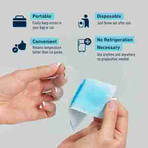 10 Hojas de Parches Refrigerantes para Enfriamiento Corporal y de Teléfonos Móviles - Product Image 5