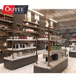 Gabinete de exhibición de vidrio de pie diseñado para decoración de interiores de joyería para servicio personalizado de tamaño - Product Image 5