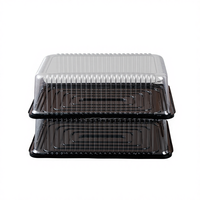 Boîte d'emballage jetable de qualité alimentaire pour tiramisu mousse gâteau roulé de style occidental, en tranches pour la cuisson en rouleau, boîtes transparentes pour gâteaux