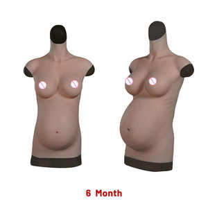 4/6/9 Mois Ventre de Grossesse avec des Seins Géants Réalistes 8ème Ventre Artificiel en Silicone pour <span class=keywords><strong>Acteur</strong></span> de Film Accessoires de Film Crossdresser - Product Image 3