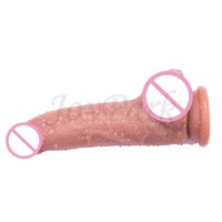 JoyPark Sword Emperor Juguete Sexual para Adultos Dildo de Doble Capa de 8.07 Pulgadas con Forma de Pene Realista Dildo Gigante Dildos Grandes para Mujeres