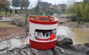Réchaud <span class=keywords><strong>à</strong></span> <span class=keywords><strong>pétrole</strong></span> miniature Zethink 2608 pour camping en extérieur avec 10 mèches, réchaud émaillé, fournitures de cuisson et de grillades en gros - Product Image 6