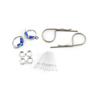 Auso-Racing Star Shaped Oil Cap <b>Engine</b> <b>Hood</b> Lock Set For Car Modification With Blue Coating - Product Image 3