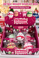Ensemble de jouets squishy de Noël à remontée lente, anti-stress, figurines Bonhomme de neige, Ours, Cochon, boîte surprise, boîte de présentation, cadeaux pour enfants, cadeaux de Noël