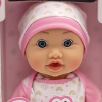 Poupée Bébé Réaliste en Plastique de 16 Pouces, Corps Solide, avec Fonctions de Pleurs, de Boissons et d'Humidification, Jouet DIY pour Jeu de Rôle, Meilleure Vente
