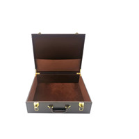 Boîte d'emballage de luxe pour cosmétiques et parfums en cuir PU, gravée au laser, recyclable, faite à la main, coffret cadeau, rangement rigide pour produits de beauté avec éponge