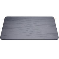 FIGOO - Vente directe usine [Ensemble de tapis de bain en pierre] Tapis de luxe en diatomite avec porte-savon assorti