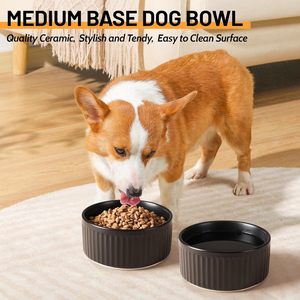 Bols pour chiens en céramique écologiques de <span class=keywords><strong>6</strong></span> pouces avec motif uni et design imperméable pour chats - Bol pour nourriture et eau - Product Image 5