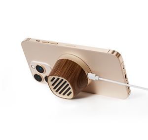 Kuangxiang <span class=keywords><strong>2025</strong></span> mới siêu nhỏ cảm ứng từ 15W sạc không dây loa màu xanh-răng với điện thoại đứng TWS kết nối - Product Image 4