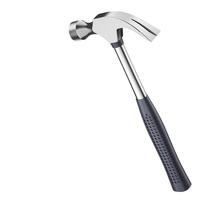 Marteau à griffes multifonctionnel en acier à haute teneur en carbone, tire-clous pour le travail du bois, petit marteau à tête de maillet, outil avec poignée TPR, personnalisable OEM