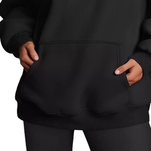 Sudadera con Capucha de Forro Polar para Mujer, Estilo Urbano, para Primavera y Otoño, con Logotipo Termotransferible, OEM - Product Image 4