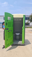 Toilettes préfabriquées portables, cabine de toilettes modulaire avec lavabo et douche, unité de toilettes mobiles pour chantier