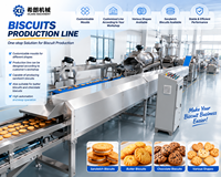 Ligne de production automatique de biscuits sandwich |   Usine de fabrication de biscuits personnalisable en forme de biscuit