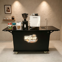 Présentoir de comptoir autoportant pour pub, éclairé par LED, pour café, bar à cocktails et boissons, idéal pour restaurants et événements