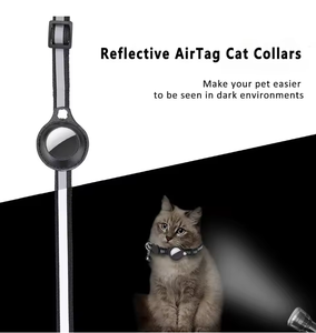 Collar para <span class=keywords><strong>Gato</strong></span> con <span class=keywords><strong>Airtag</strong></span>, Reflectante, con Hebilla de Seguridad, sin <span class=keywords><strong>Airtag</strong></span> de Apple, con Soporte y Campana para Gatos Hembra y Macho - Product Image 3